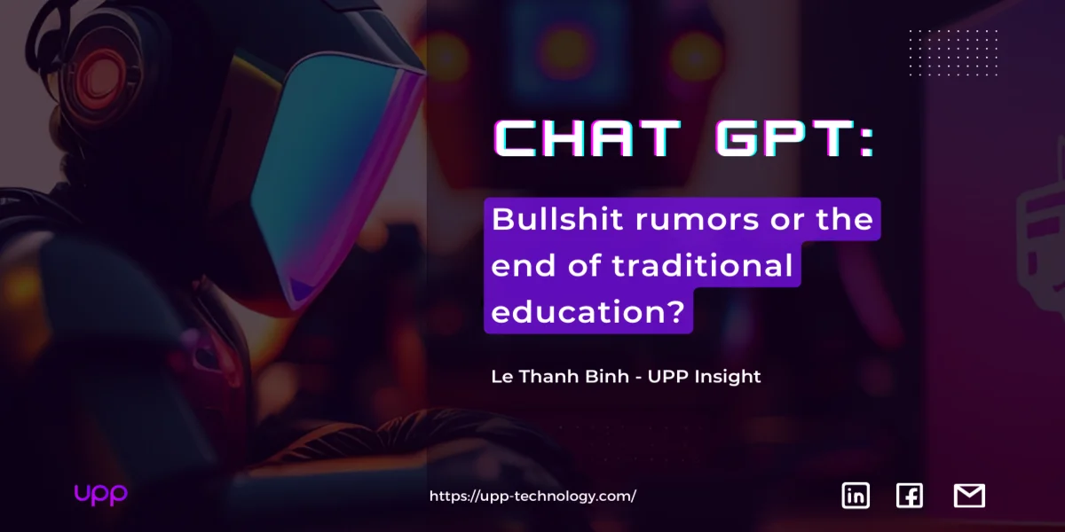 ChatGPT: Bullshit rumors or the end of traditional education